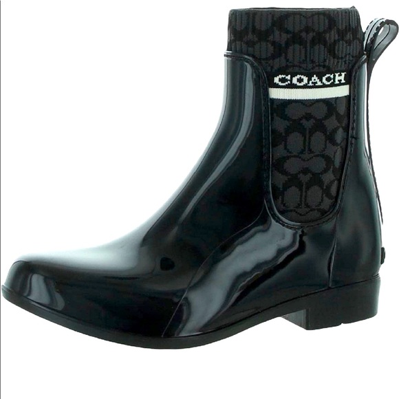 Coach Shoes - COACH Rivington Rain Bootie size 8